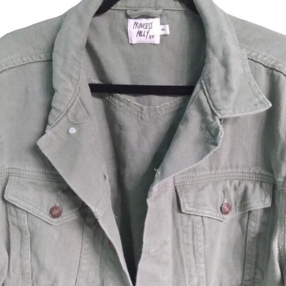 Princess Polly Green Jean Jacket - EUC - Picture 6 of 6